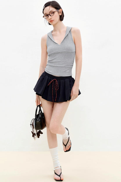 Sleek V-Neck Knit Vest