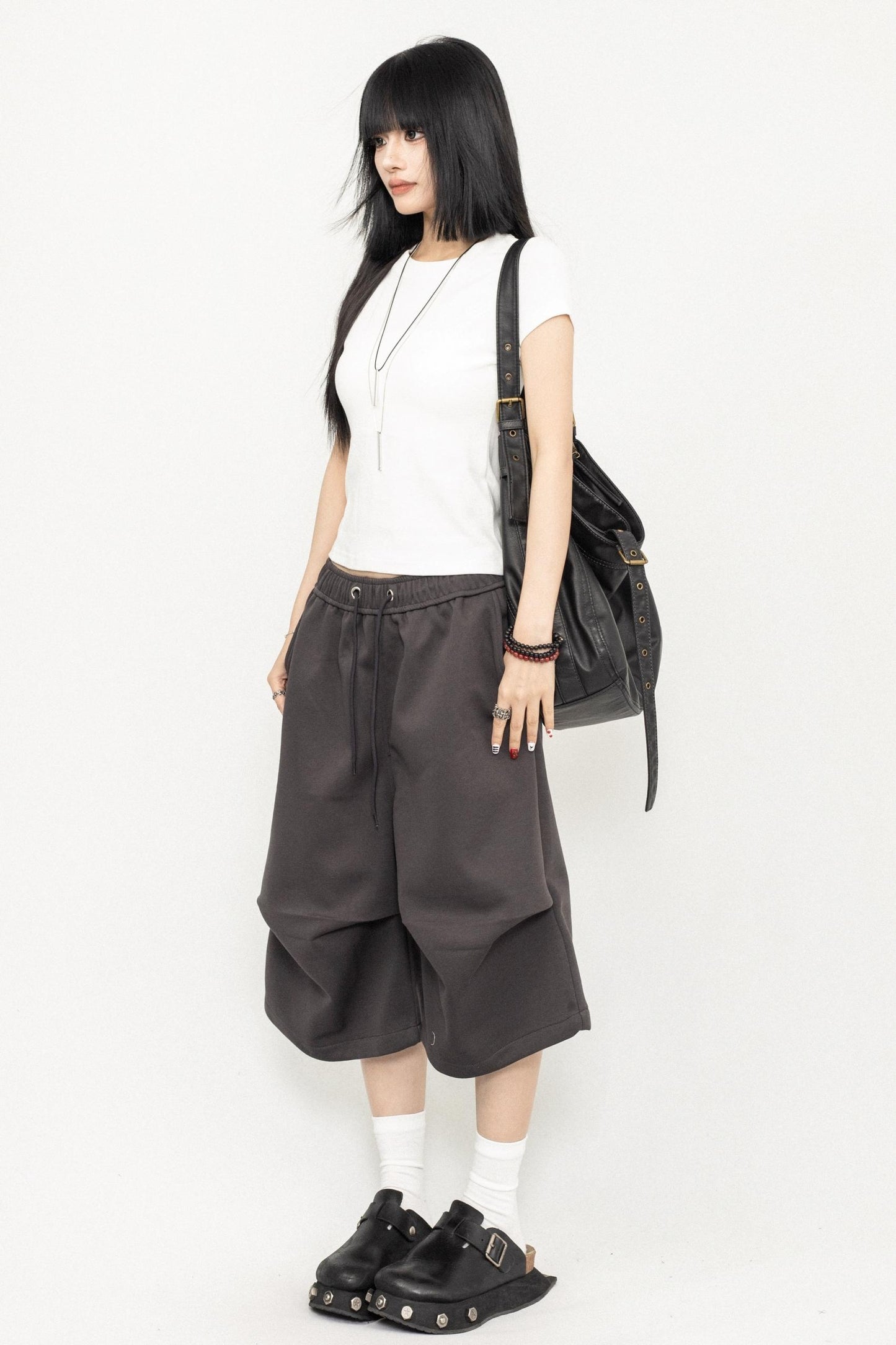 Pleated Culotte Pants