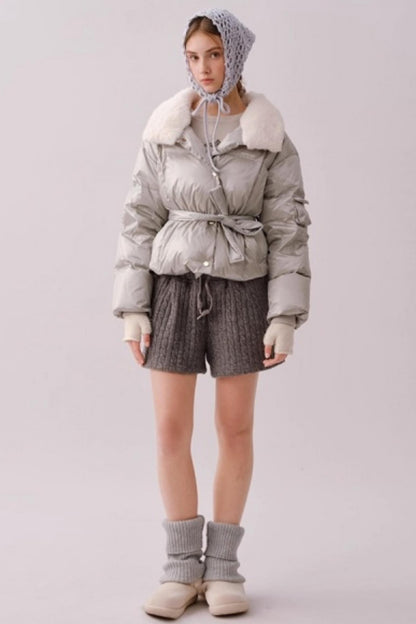 Knitted Twist Winter Skirt Pants