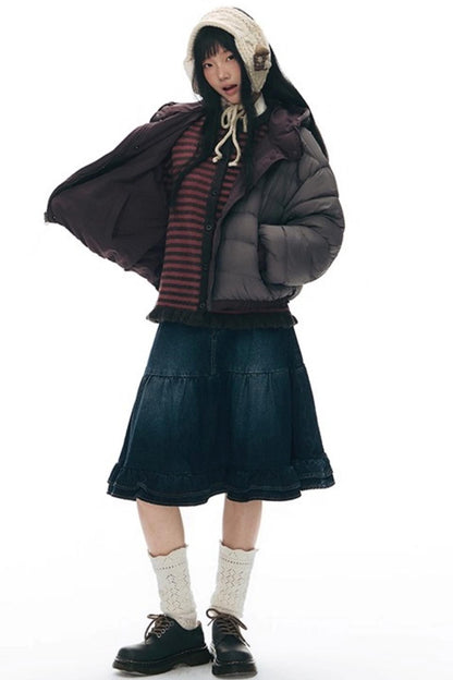 Vintage Striped Sweater Cardigan