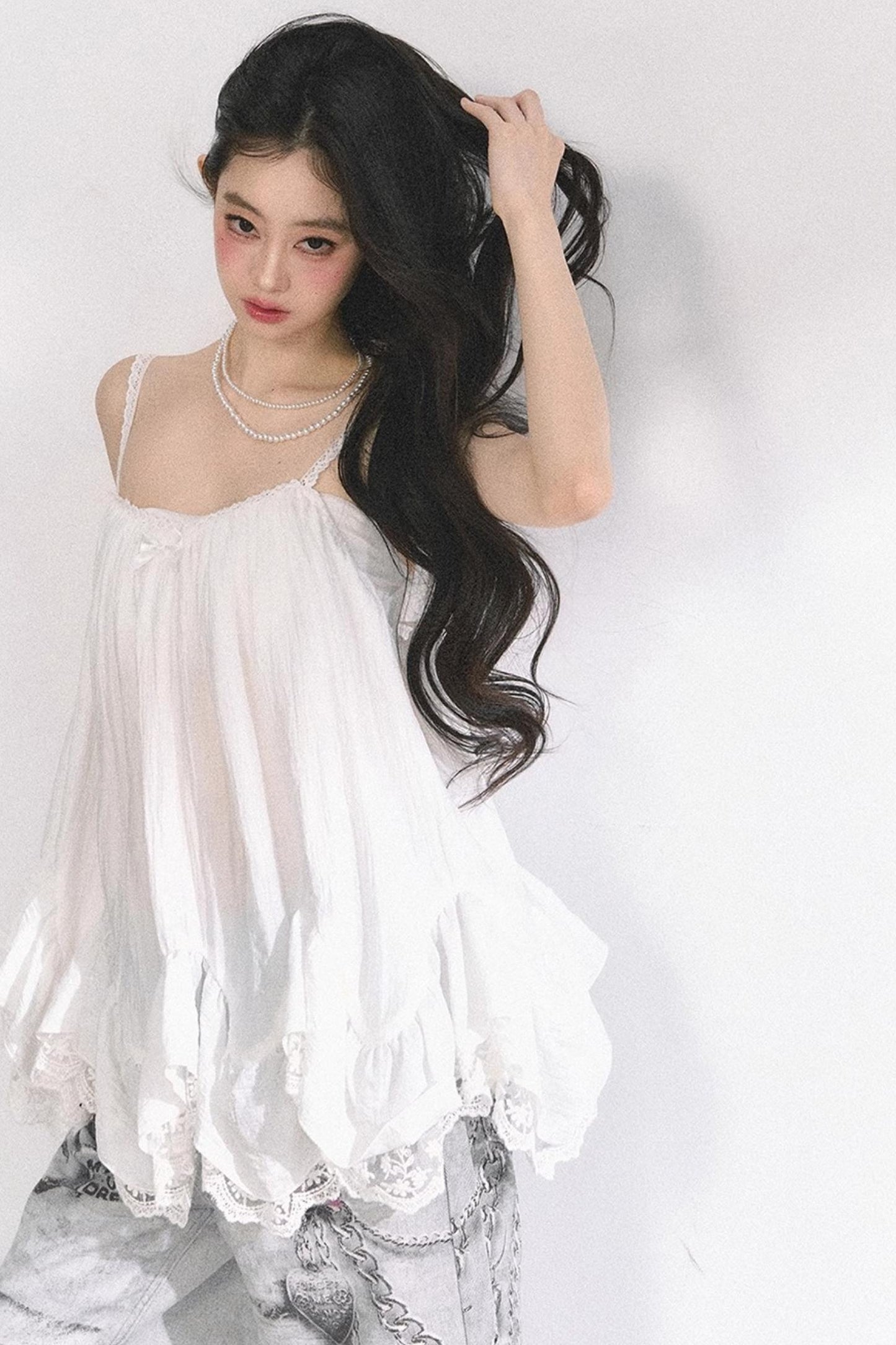 Chiffon Lace Doll Top