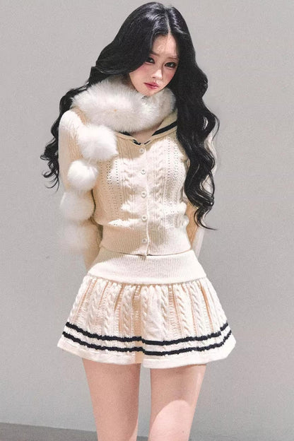 Faux Fox Fur Collar Scarf