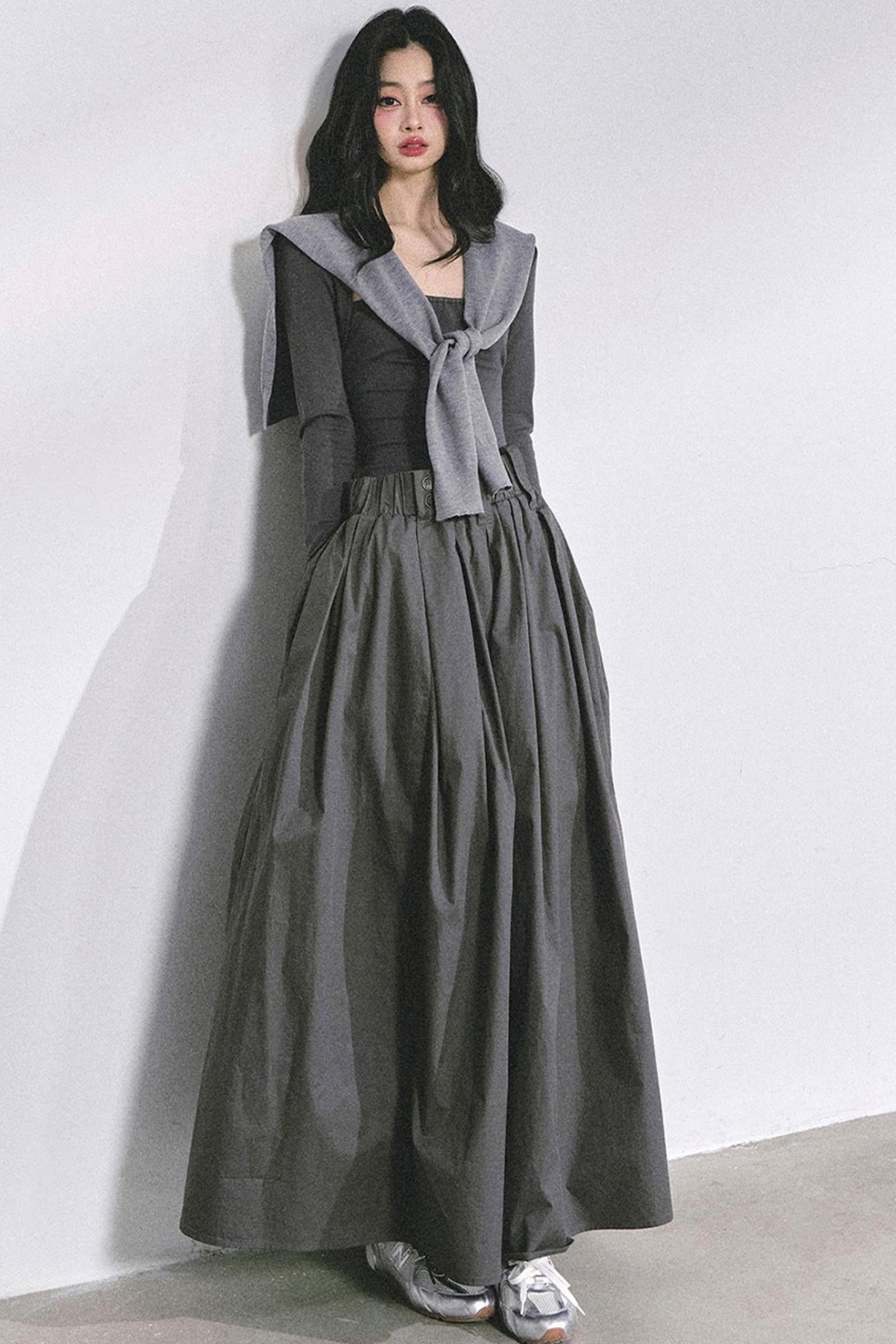 French Slimming Long Dress