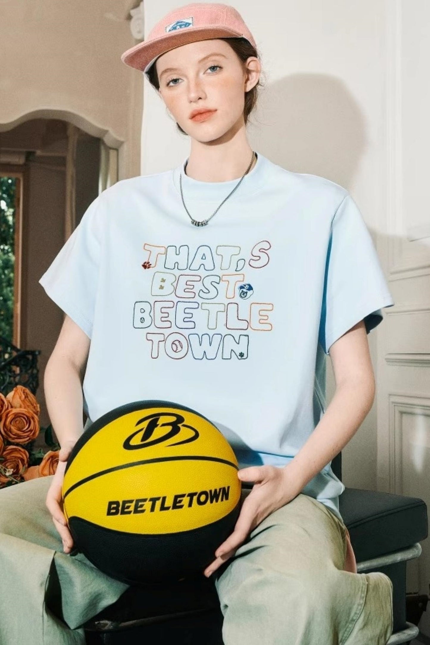 Vibrant High Neck Tee