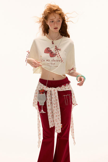 Cherry Bow Tee