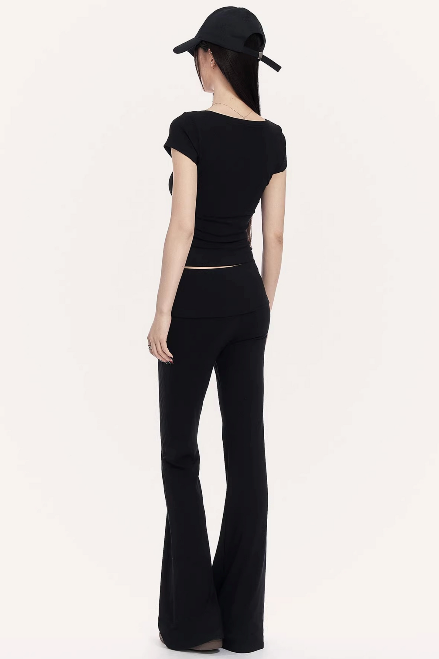 Square Neck Flared Pants Set-Up