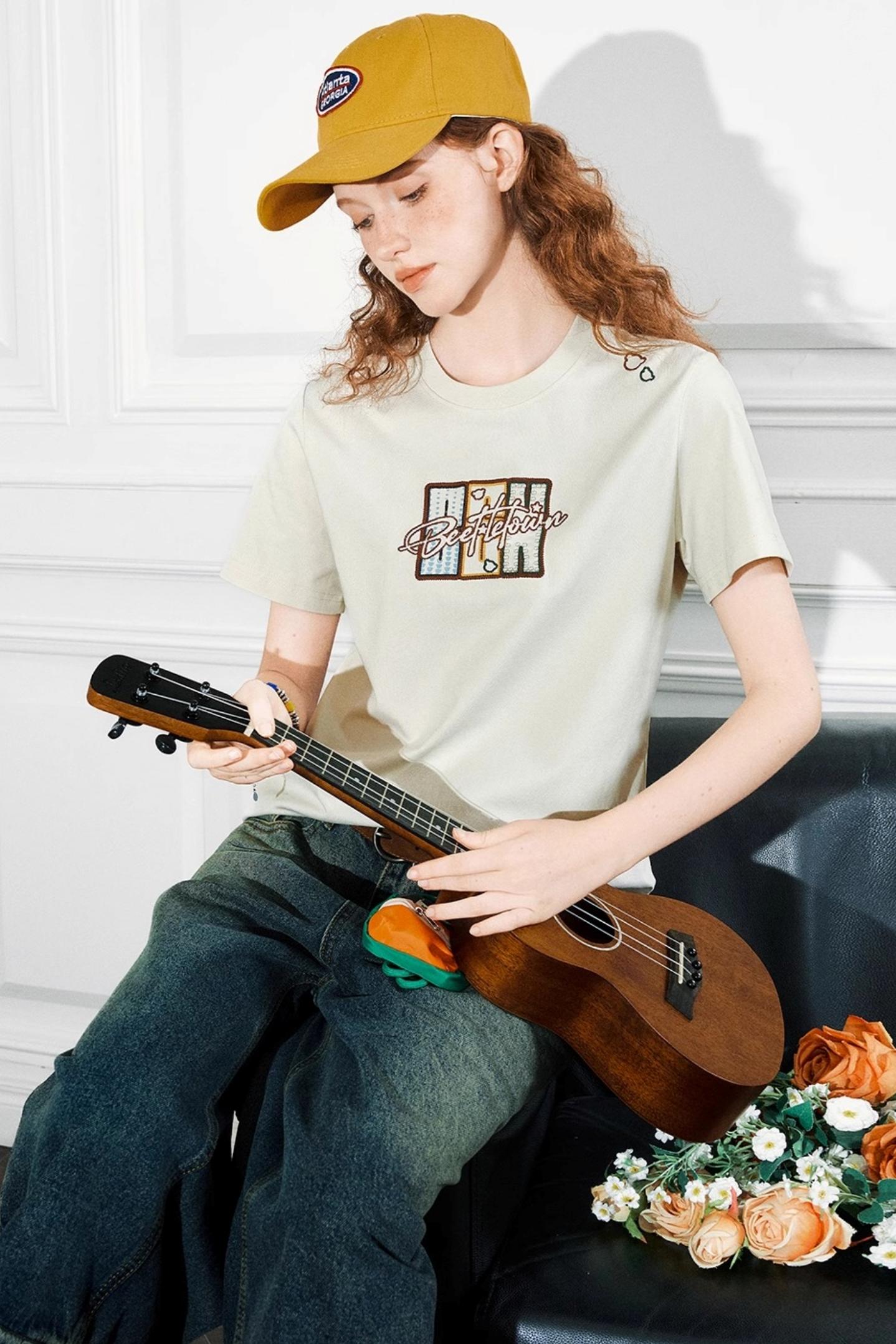 Embroidered Graphic Tee