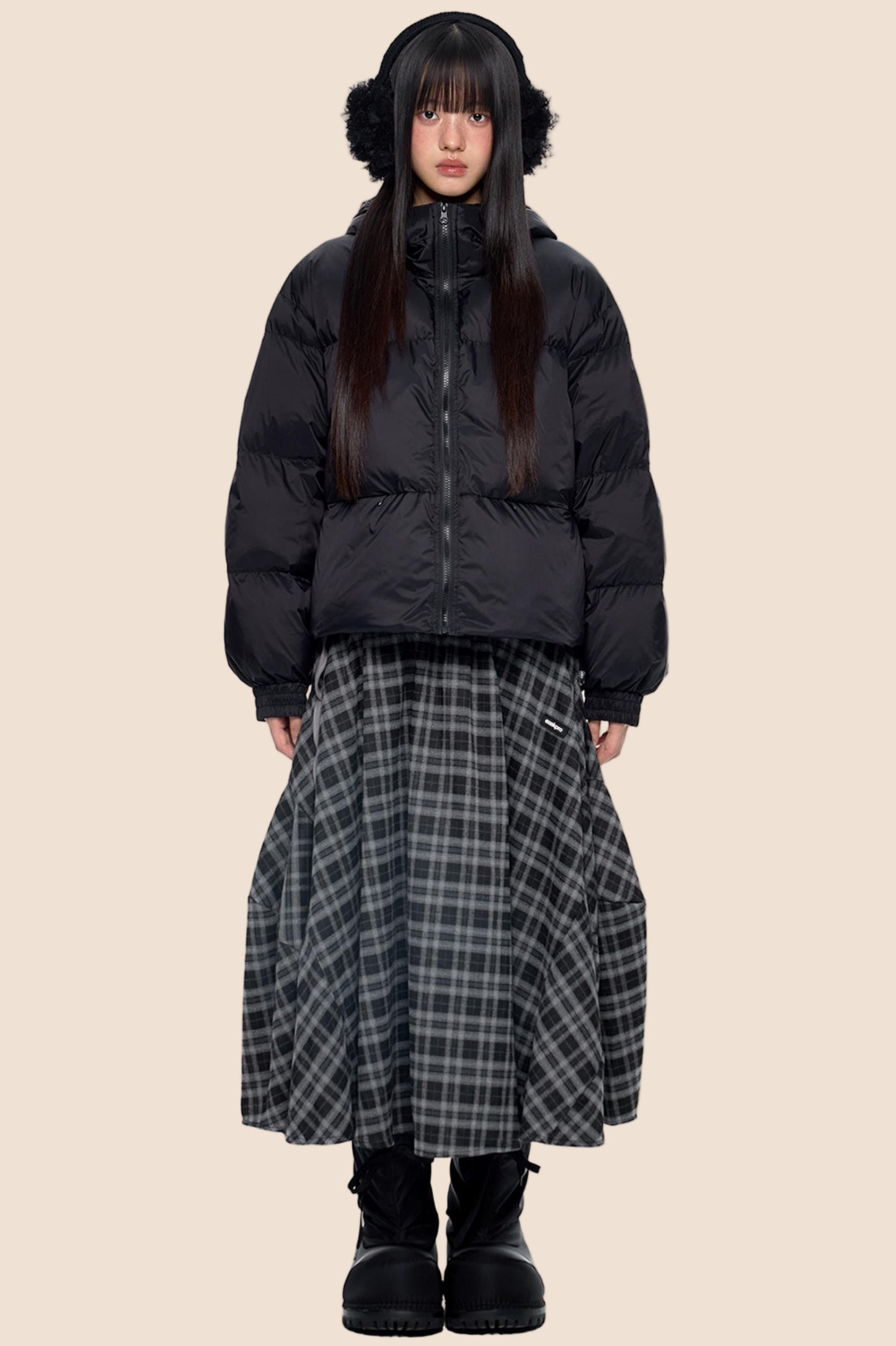 Winter White Short Down Jacket