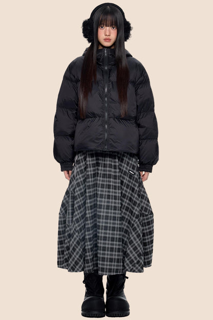 Winter White Short Down Jacket