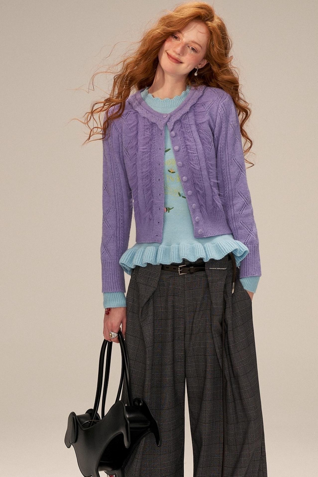 Gentle Knitted Cardigan Set-Up