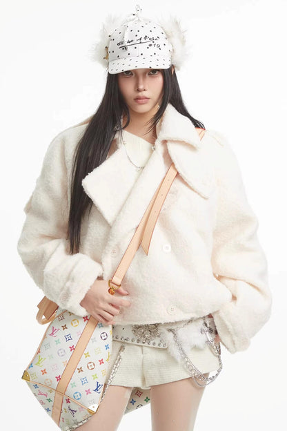 Retro Brown Woolen Coat