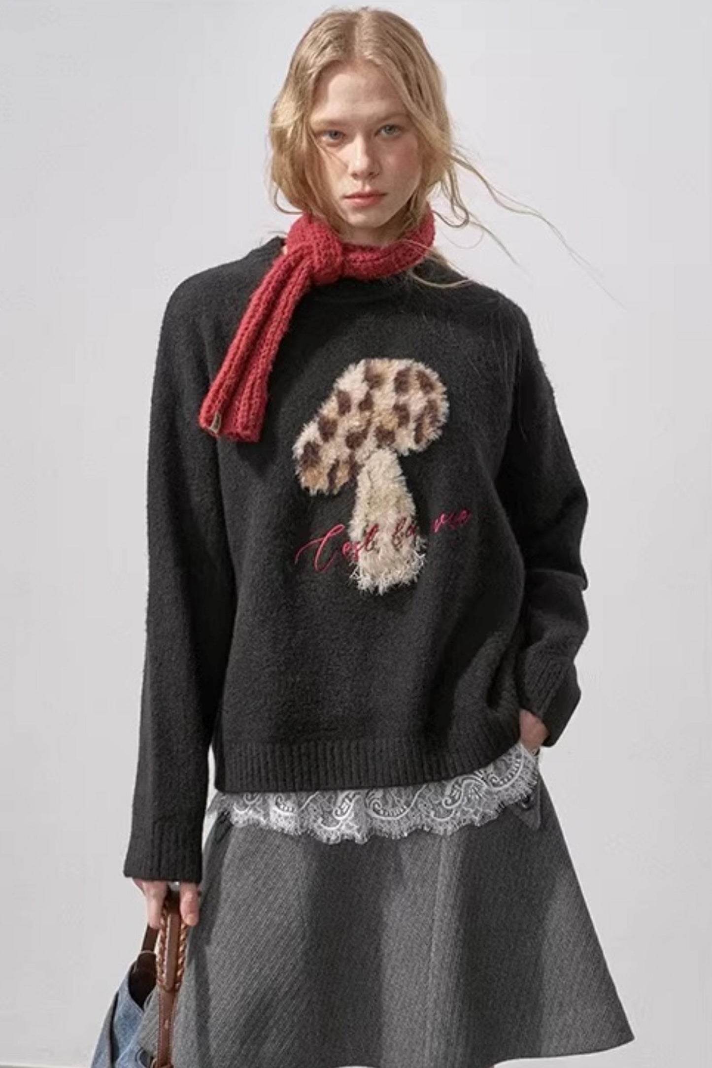 Mushroom Knit Sweater