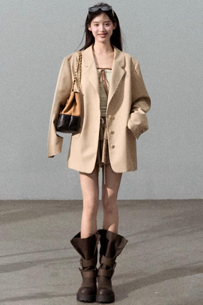 Fall Bandeau With Cardigan Set