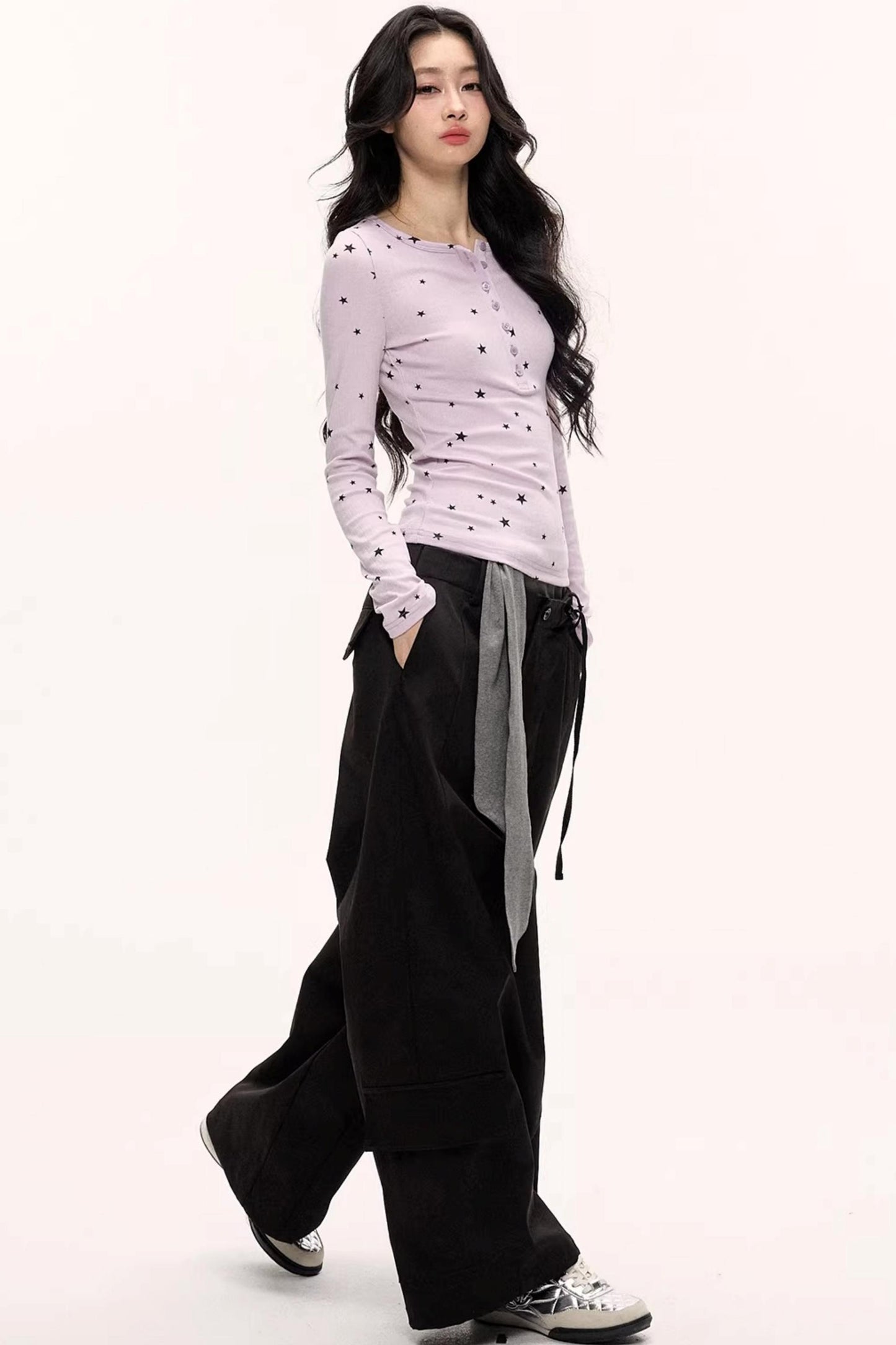 Hot Girl Lace-Up Cargo Pants