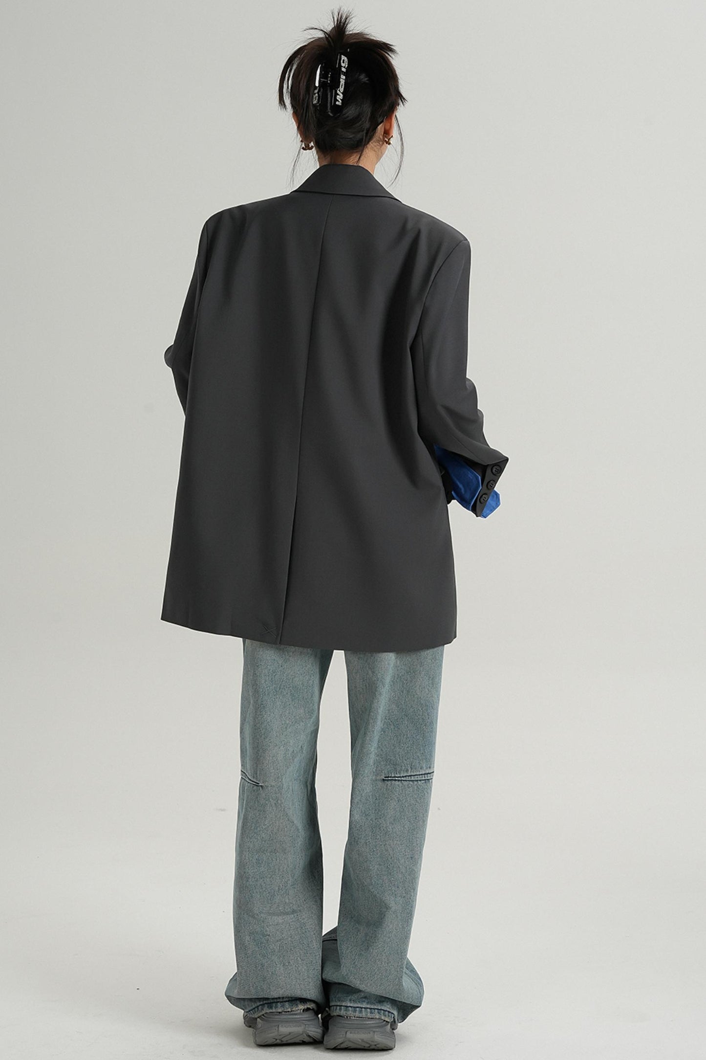 Veste de costume midi élégante 