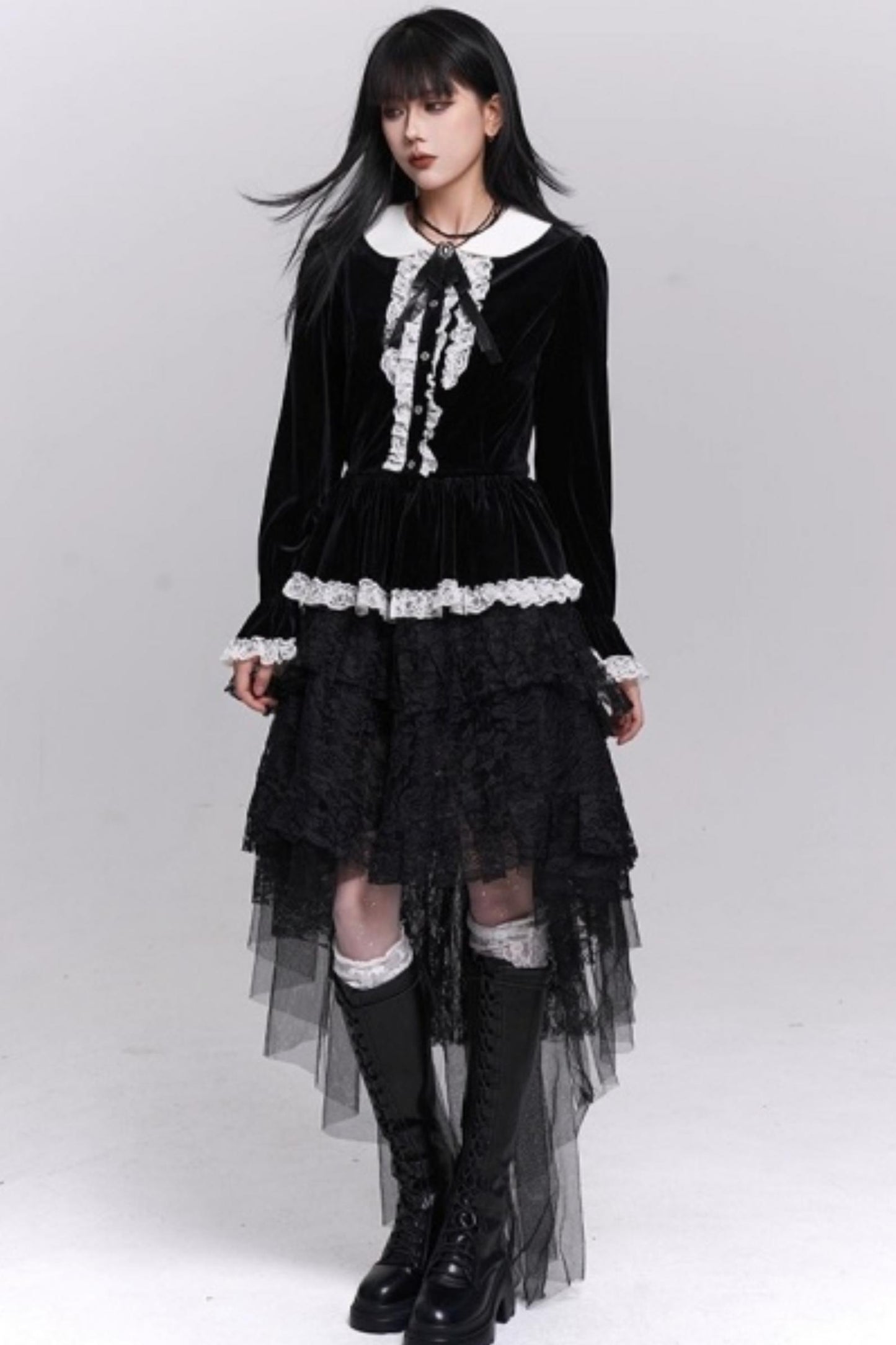 Velvet French Court Top