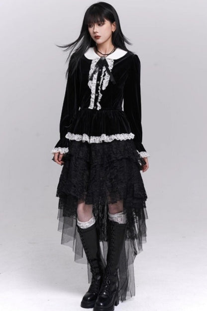 Velvet French Court Top