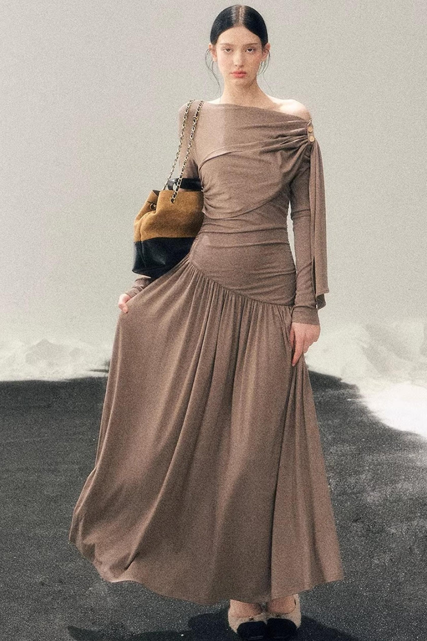 Ribbon Bodycon Winter Dress