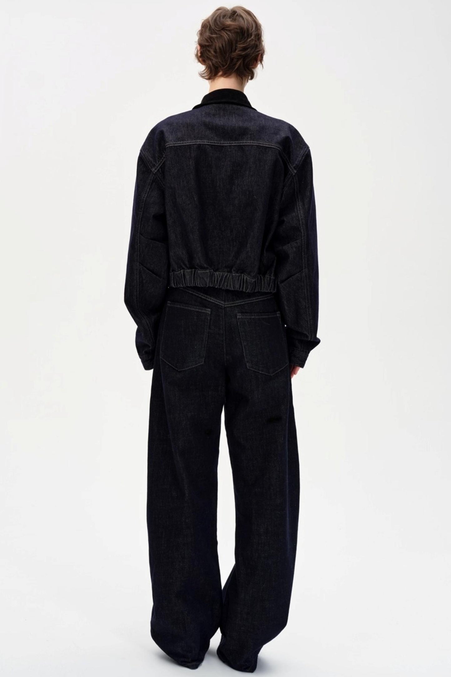 Cow Color Slim-Fitting Cotton Straight-Leg Pants