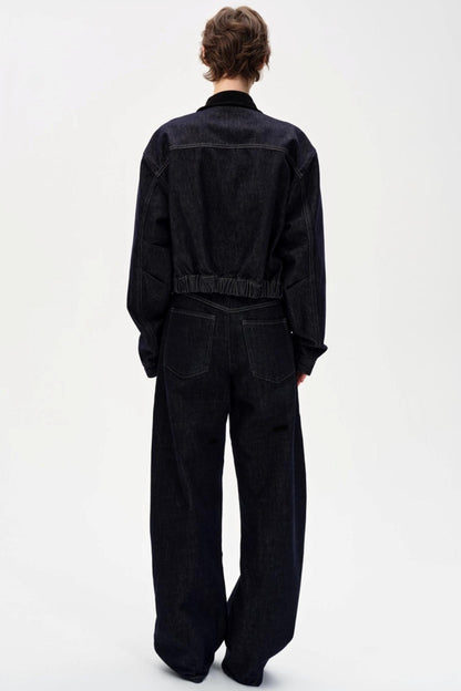 Cow Color Slim-Fitting Cotton Straight-Leg Pants