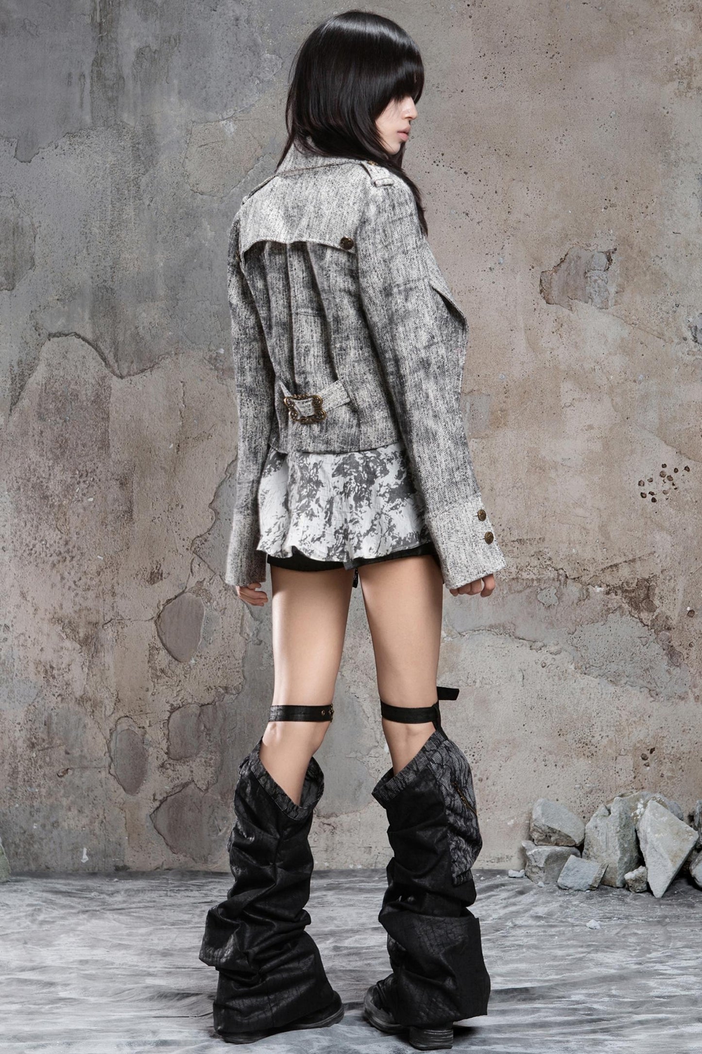 Vintage Printed Slim Jacket