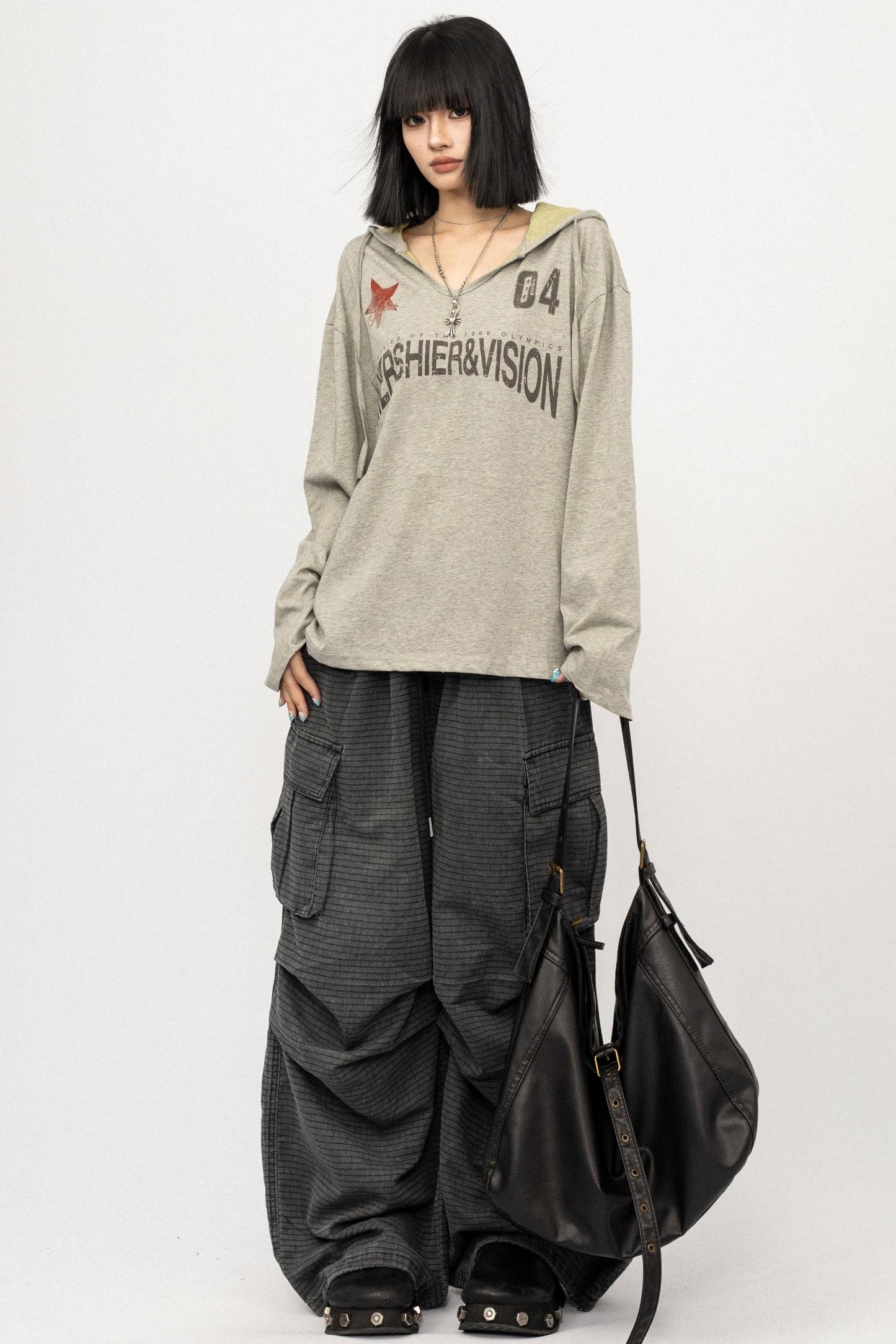 Autumn V-Neck Black Top