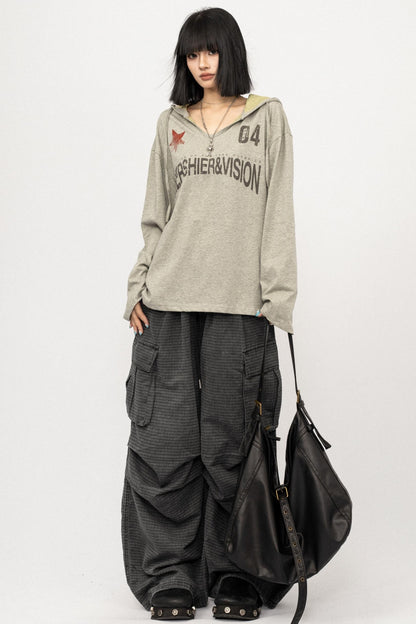 Autumn V-Neck Black Top