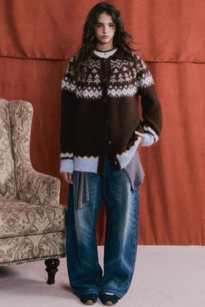 Wool Fair Isle Cardigan
