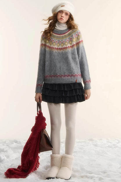 French Lace Retro Skirt