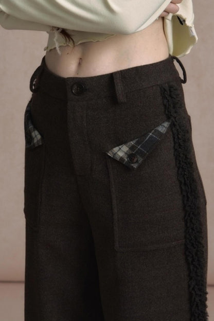 Lazy Drape Wide-Leg Pants