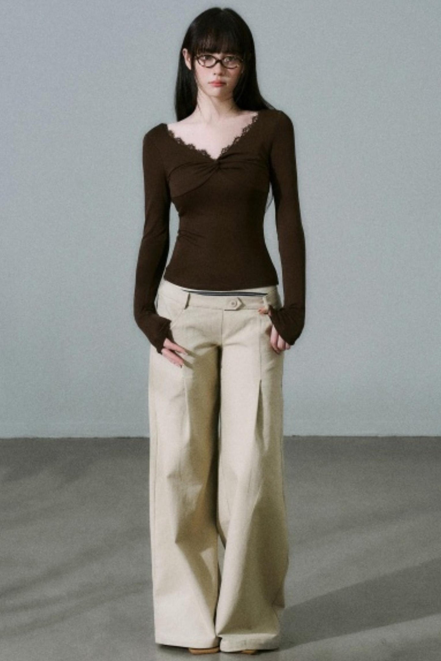 Twisted Lace Wool Top