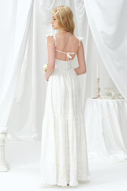 Summer Lace Halter Dress