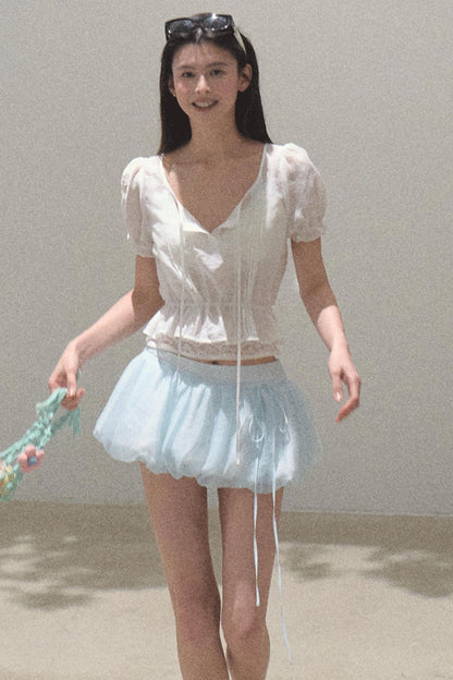 Windfold Bubble Sleeve Shirt