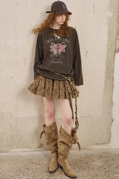 Two Bear Thin Striped Long Sleeve T-Shirt