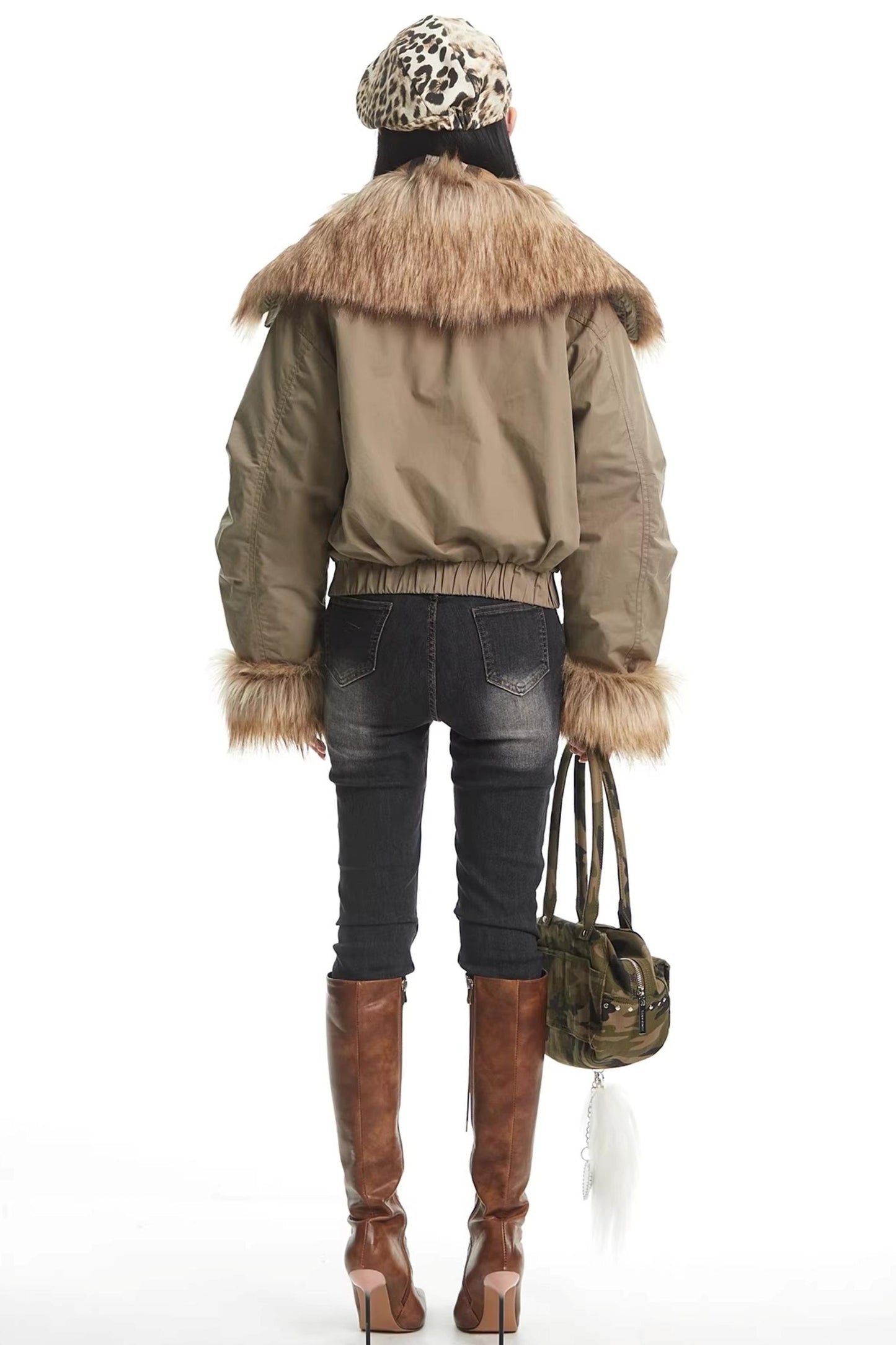 American Retro Fur-Lined Jacket