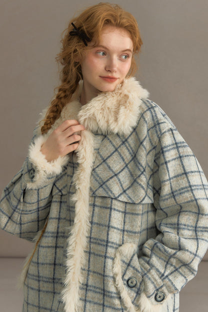 Fuji Plaid Woolen Jacket