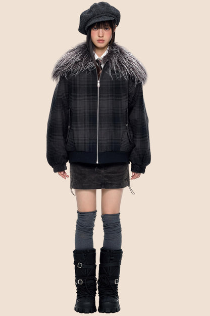 Shawl Plaid Cotton Jacket