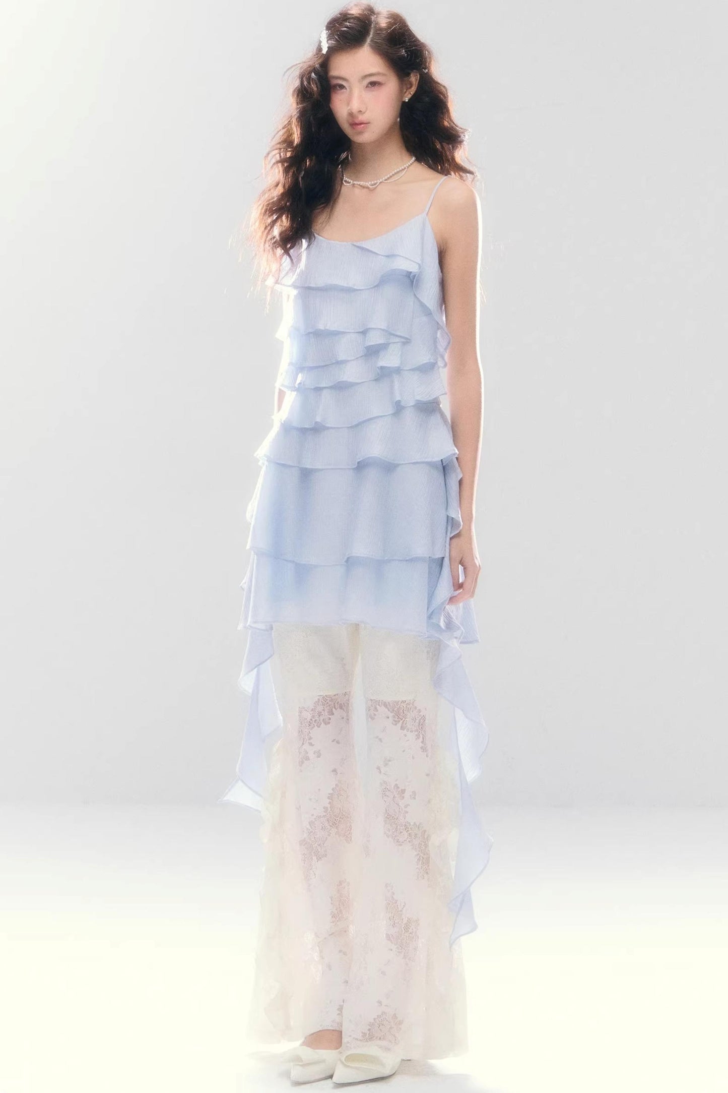 Meerjungfrau-Spitze Schlaghose