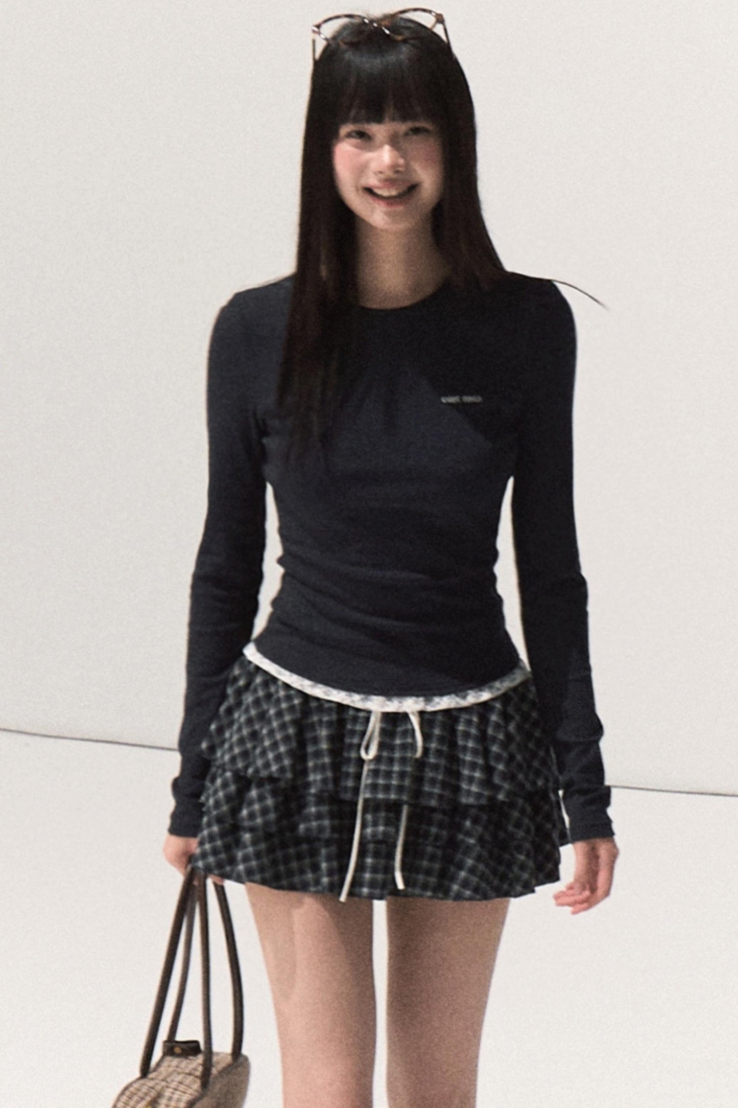 Slim Lace Long Sleeve T-shirt