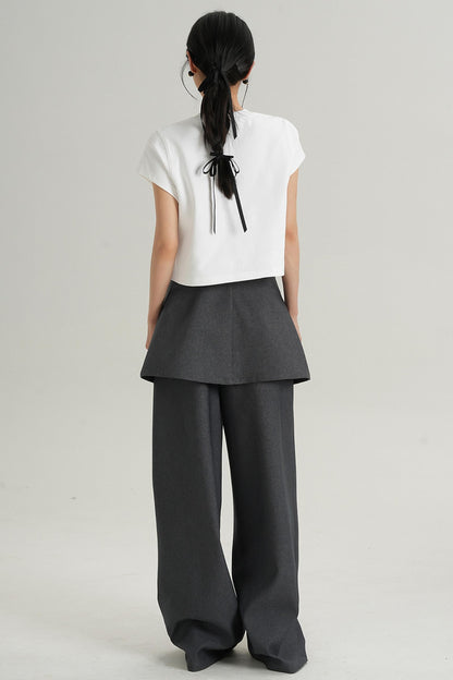 Chic High-Waist Crop Tee