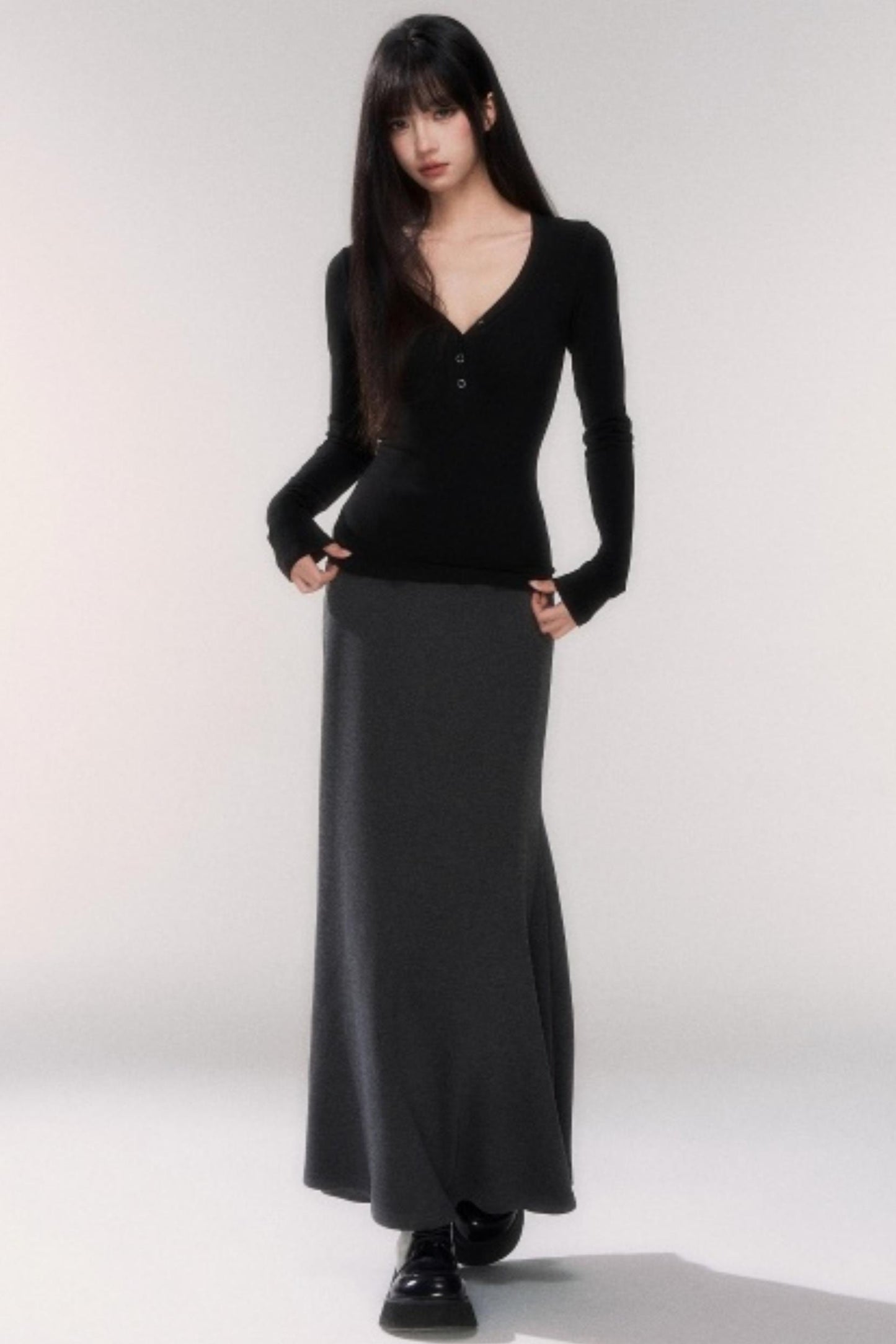 Winter Wool A-Line Skirt