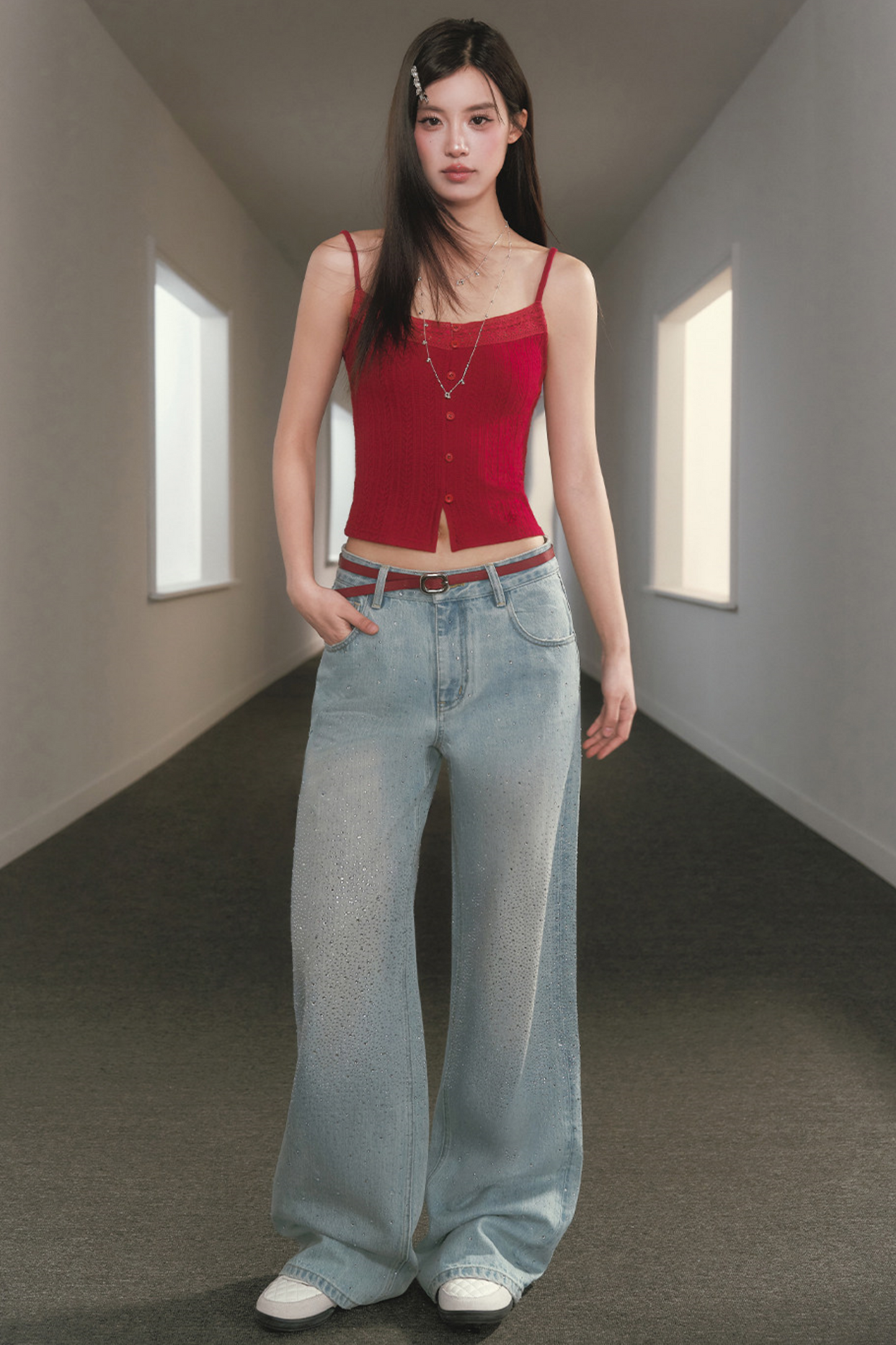 Patchwork Open-Front Cardigan