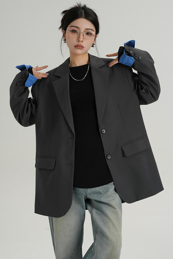 Temperament Design Lace-Up Blazer