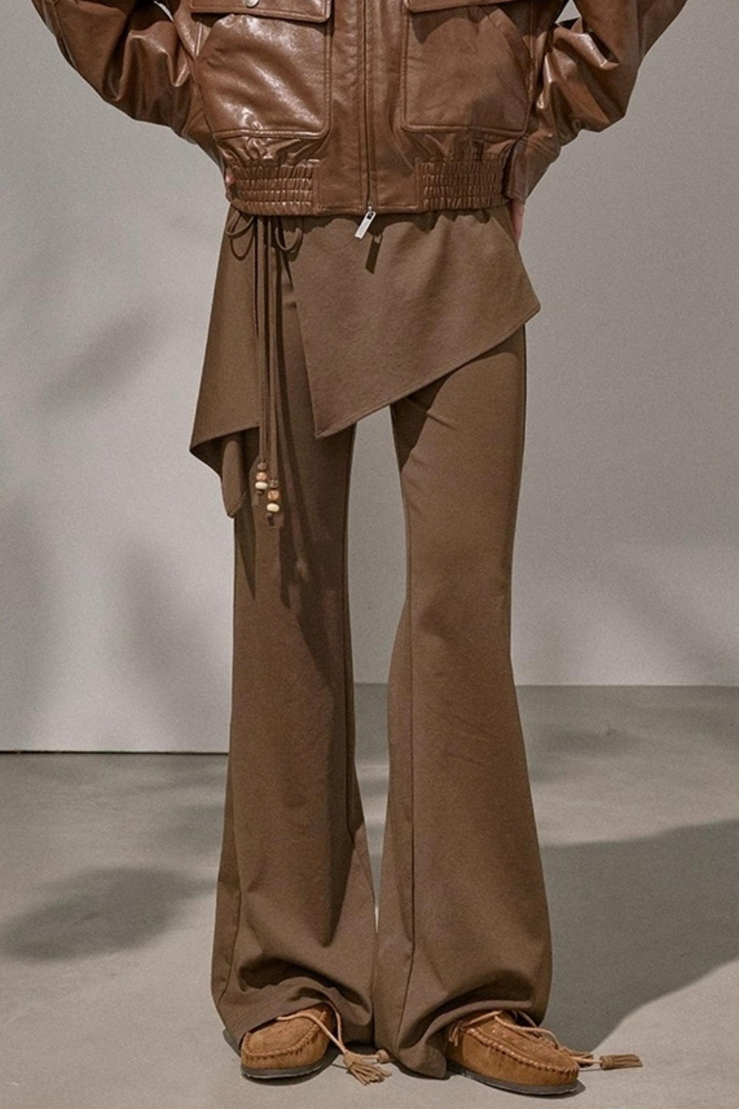 Waist Curtain Micro Flared Pants