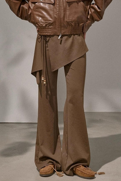 Waist Curtain Micro Flared Pants