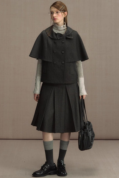 Retro Cape Vest Shawl Jacket Set-Up