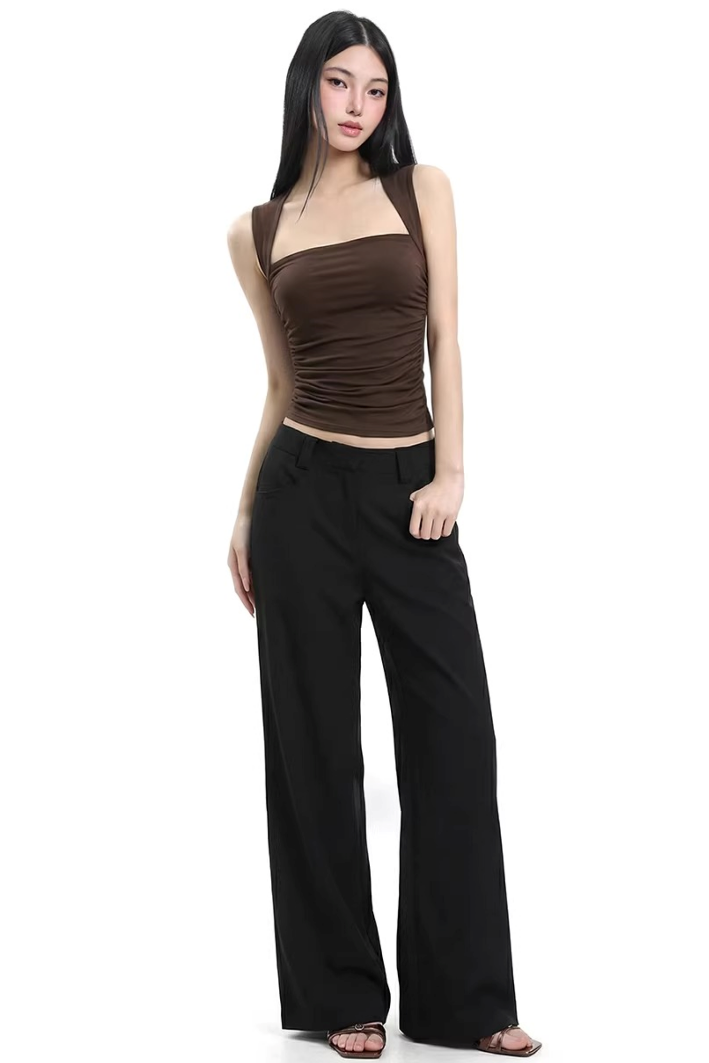 Black Strapless Tube Top