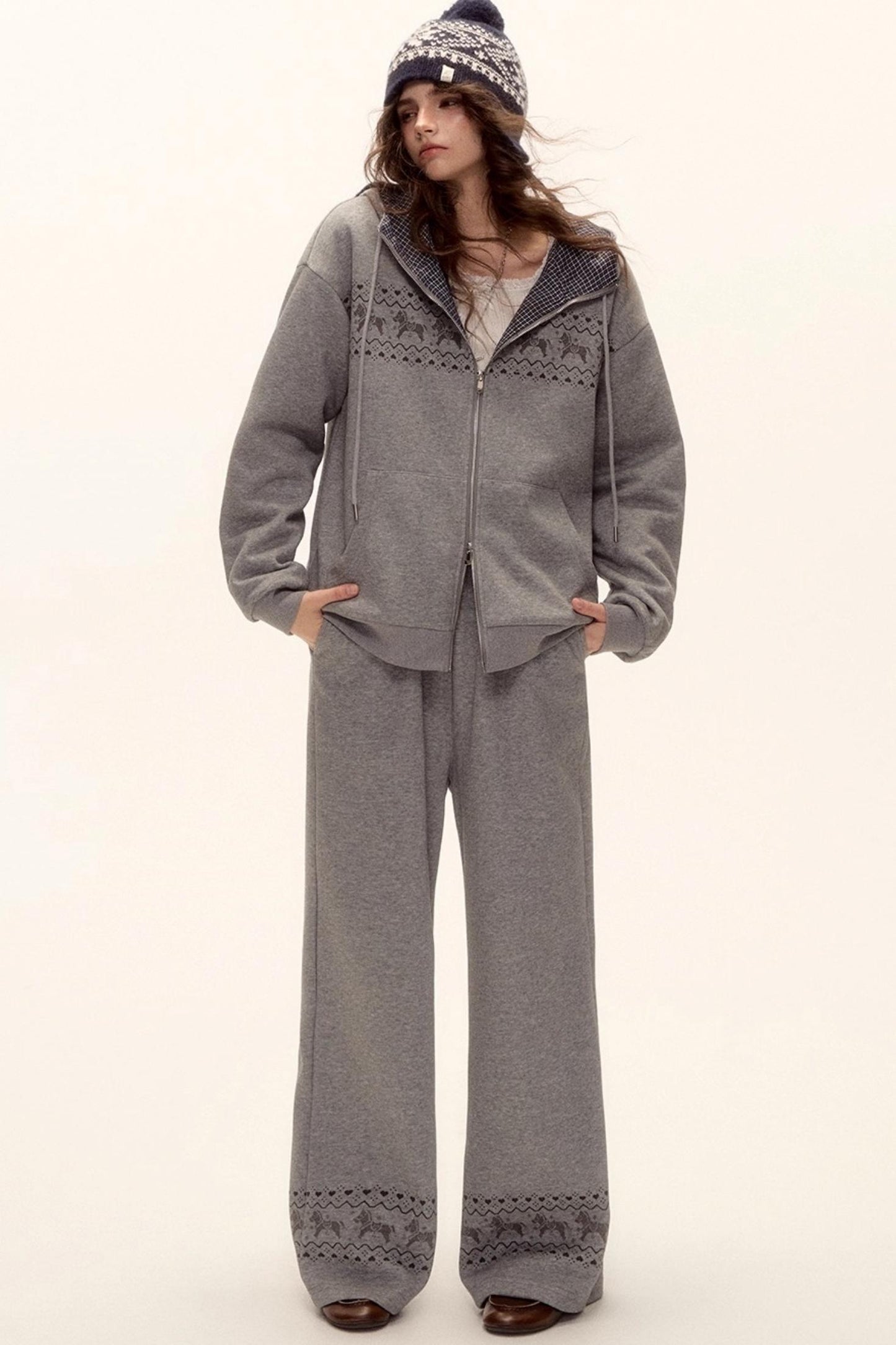 Fair Isle Quilted Jacket Set-Up