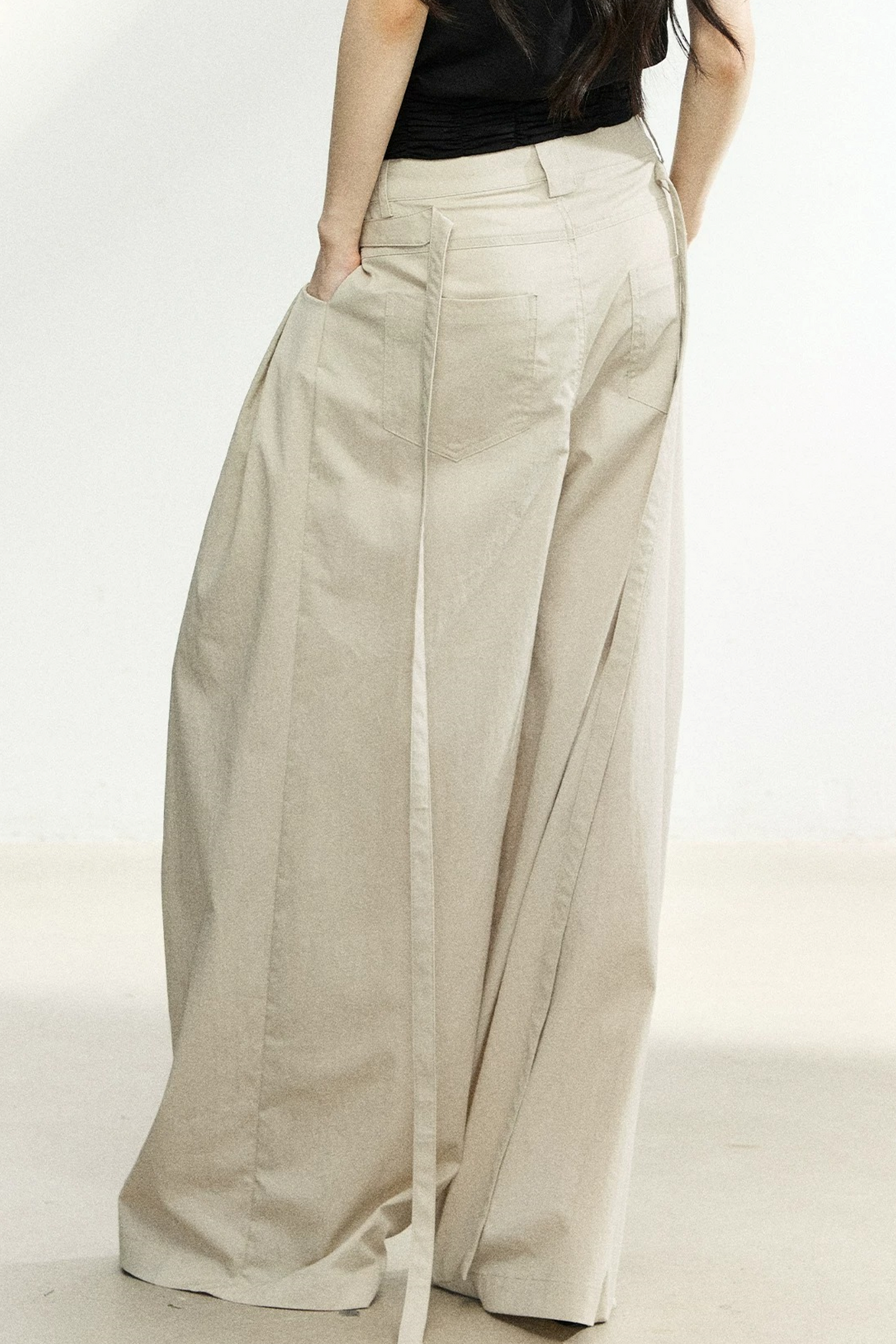 Summer High-Waisted Wide-Leg Pants