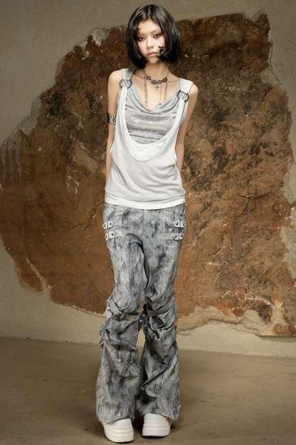 Asymmetrical Retro Vest
